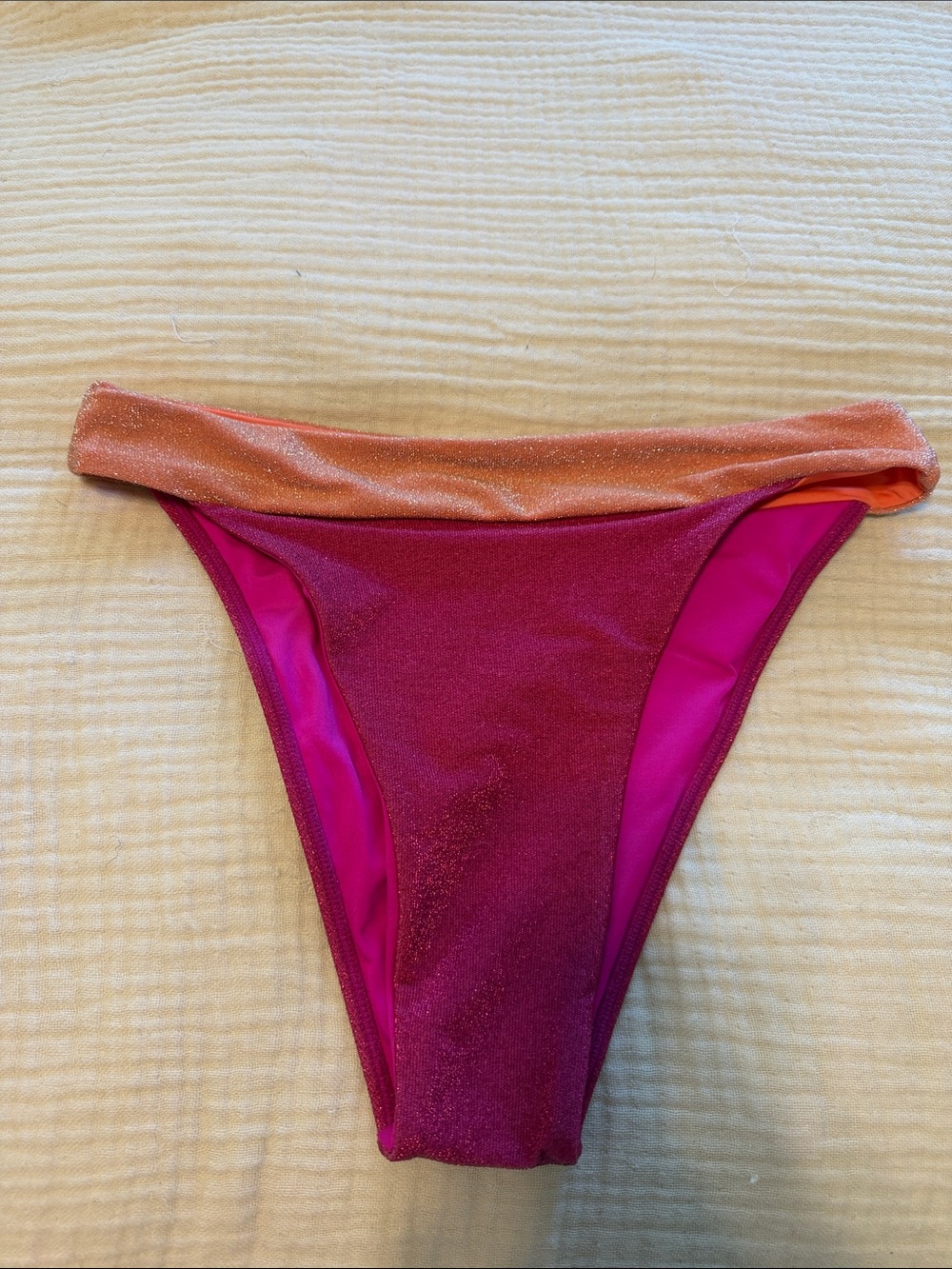 Monday swim Argentina Bottom - Sun Kissed / Fuchsia Berry Shimmer